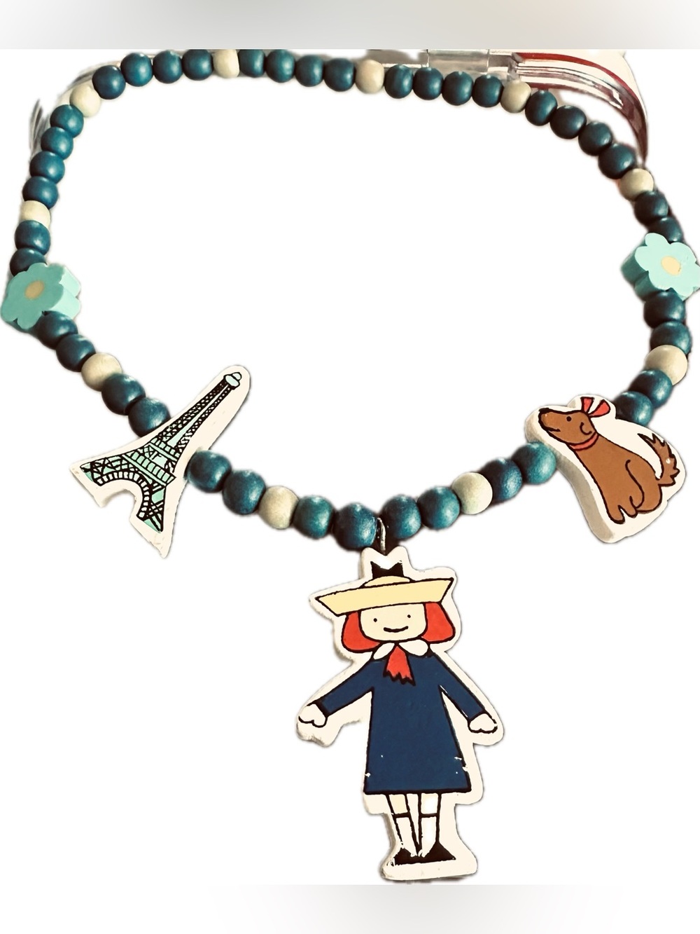 Madeline Bemelmans Character Bead Necklace Crocodile Creek Collectible Rare HTF
